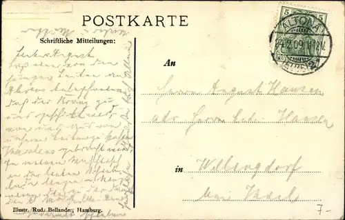 Ak Hamburg Altona, General Kommando