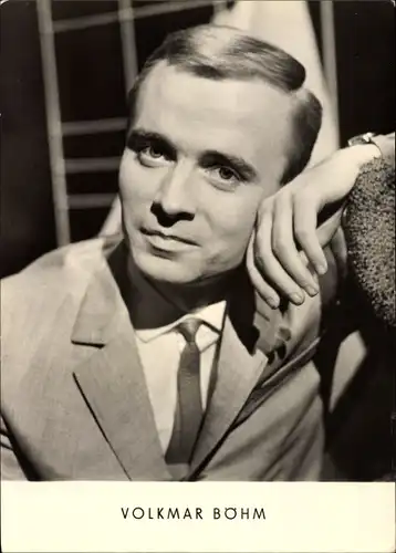 Ak Sänger Volkmar Böhm, Portrait, Anzug, Krawatte, Armbanduhr