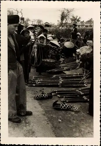 Foto Vietnam, Marktstände, Marktplatz, Vietnamesen, Bambusholz