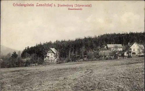 Ak Bad Blankenburg im Kreis Saalfeld Rudolstadt, Erholungsheim Lemnitzhof, Gesamtansicht