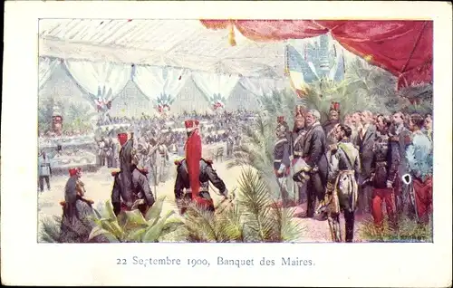 Künstler Ak Paris, Banquet des maires de 1900, 22 Septembre 1900