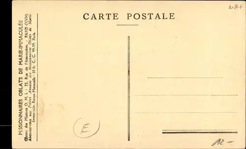 Ak Missions du Sud Afrique, Le Roi des Basutos en visite à la Mission Sainte Monique, Basutoland