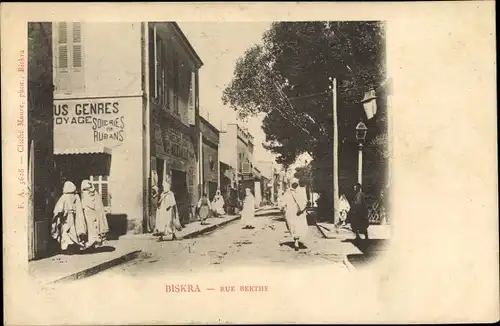 20 alte Ak Algerien, Diverse Ansichten, Biskra, Mostaganem, Relizane, Blida, Bone, Oran, Batna