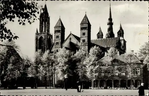 Ak Maastricht Limburg Niederlande, Kerkengroep Vrijthof