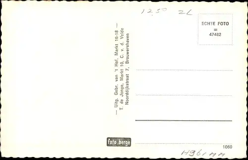 Ak Brouwershaven Zeeland, Niederlande. Rev. Kirche