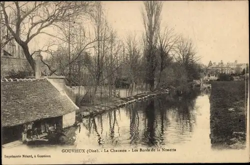 Ak Gouvieux-Oise, La Chaussée, Die Ränder der Nonette