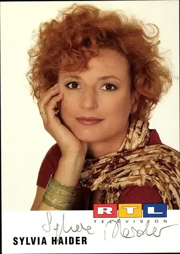 Ak Schauspielerin Sylvia Haider, Portrait, Autogramm, RTL