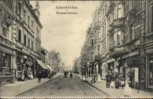 Ak Gelsenkirchen im Ruhrgebiet, Bochumer Straße, Geschäfte