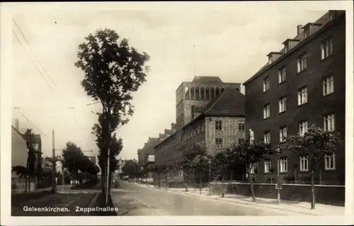 Ak Gelsenkirchen im Ruhrgebiet, Zeppelinallee