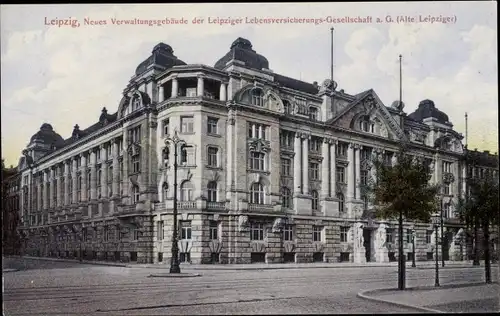 Ak Leipzig in Sachsen, Neues Verwaltungsgebäude der Leipziger Lebensversicherungsgesellschaft a. G.