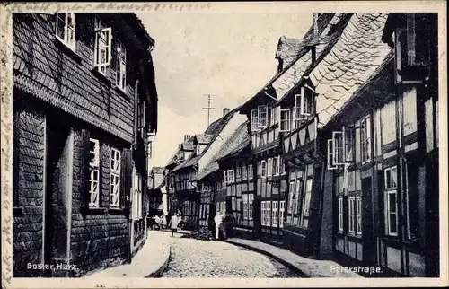 Ak Goslar im Harz, Peterstraße, Häuser