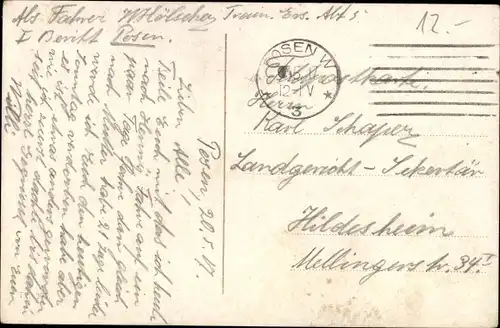 Ak Poznań Posen, Stadtbild am Königsring, Warthe