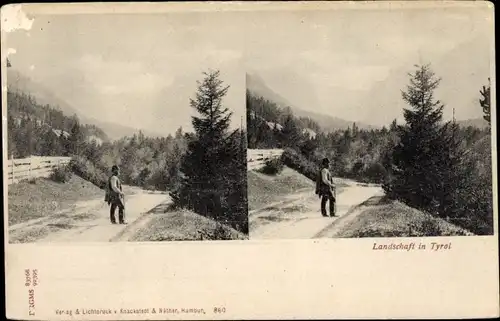 Stereo Ak Tirol, Wanderer auf dem Weg