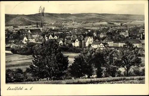 Ak Saalfeld an der Saale Thüringen, Gesamtansicht