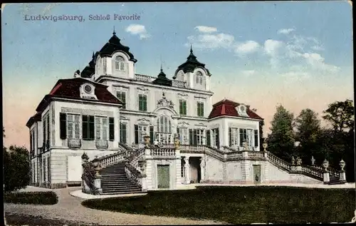 Ak Ludwigsburg in Württemberg, Schloss Favorite