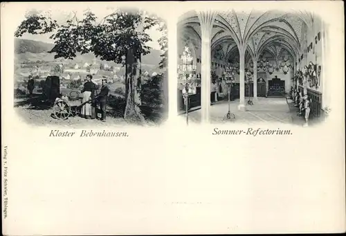 Ak Bebenhausen Tübingen am Neckar, Kloster, Sommer Refectorium