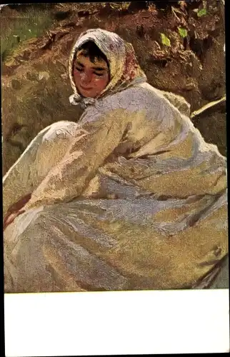 Künstler Ak Bartels, H., Im Moos