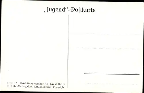 Künstler Ak Bartels, H., Im Moos