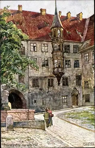 Künstler Ak Wagner, Richard, München Oberbayern, Der alte Hof