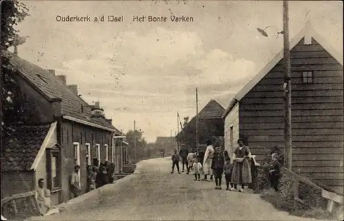 Ak Ouderkerk aan den IJssel Südholland, Het Bonte Varken