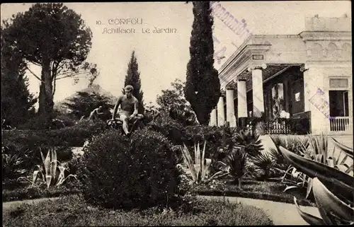 Ak Korfu Griechenland, Achilleion, Garten