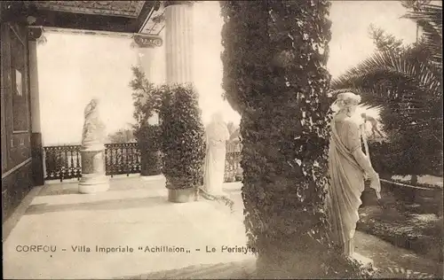Ak Korfu Griechenland, Villa Imperiale Achilleion, Peristyl