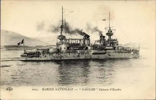 Ak Französisches Kriegsschiff Gaulois, Französische Marine