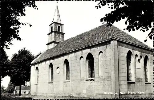 Ak Tinallinge Groningen Niederlande, Ned. Rev. Kirche