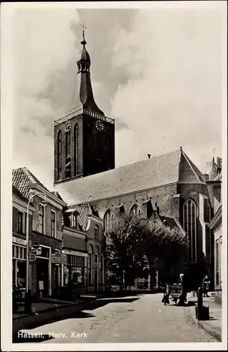 Ak Hasselt Overijssel, Kirche