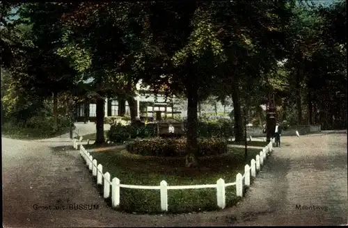 Ak Bussum Nordholland Niederlande, Meentweg