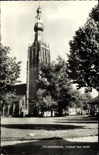 Ak Hilvarenbeek Nordbrabant, Vrijthof, Turm