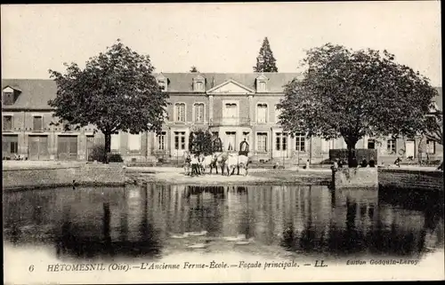 Ak Hétomesnil Oise, ehemalige Bauernhofschule