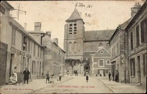 Ak Gouvieux-Oise, Rue de Creil