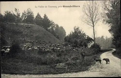 Ak Grandvilliers Oise, Tal von Taussacq