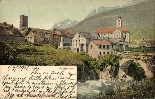 Ak Neuchâtel Neuenburg Stadt, Hospenthal