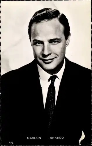 Ak Schauspieler Marlon Brando, Portrait