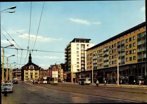 Ak Gera in Thüringen, Straße der Republik