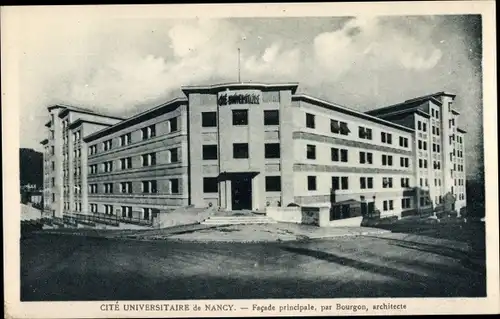 Ak Nancy Meurthe et Moselle, Cité Universitaire, Hauptfassade