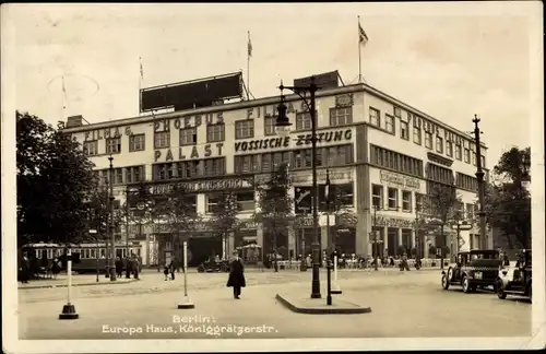 Ak Berlin Mitte, Europa Haus, Königgrätzer Straße