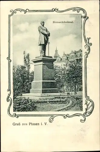 Ak Plauen im Vogtland, Bismarckdenkmal