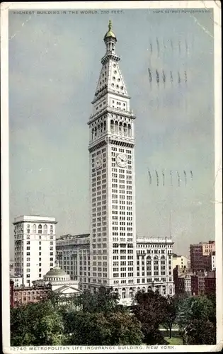 Ak New York City USA, Metropolitan Life Insurance Building