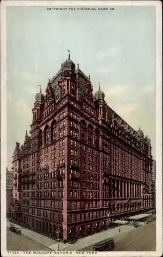 Ak New York City USA, Das Waldorf Astoria