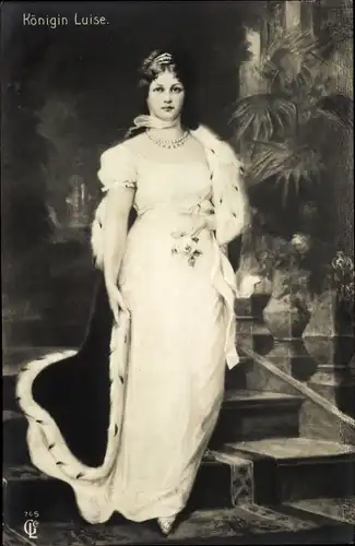 Ak Königin Luise von Mecklenburg Strelitz, Luise von Preußen, Standportrait