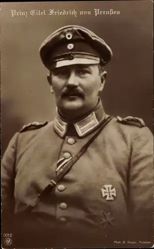 Ak Eitel Friedrich Prinz von Preußen, Portrait in Uniform, NPG 5012