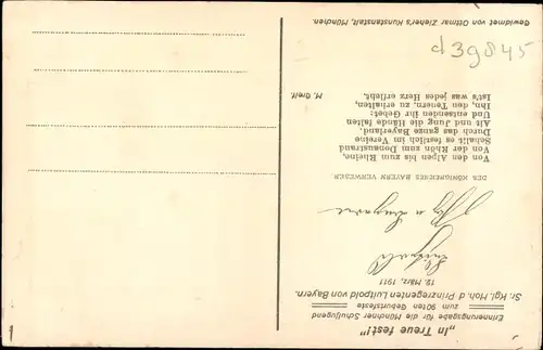 Ak Prinzregent Luitpold von Bayern, Portrait, Uniform, Orden