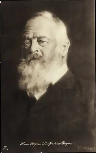 Künstler Ak Rumpf, Prinzregent Luitpold von Bayern, Portrait