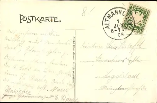 Ak Altmannstein Oberbayern, Gesamtansicht