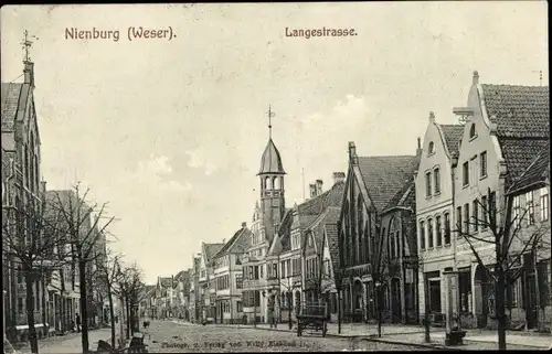 Ak Nienburg an der Weser, Langestraße