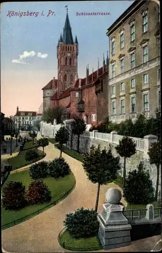 Ak Kaliningrad Königsberg Ostpreußen, Schlossterrasse