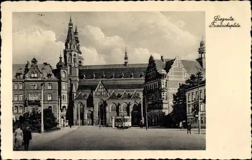 Ak Legnica Liegnitz Schlesien, Friedrichsplatz